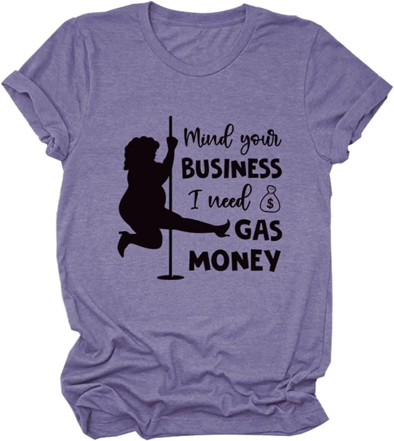 Mind Your Business I Need Money T-Shirt Women's Sarcastic Saying Tees Casual Short Sleeve Shirt Funny Graphic Tops