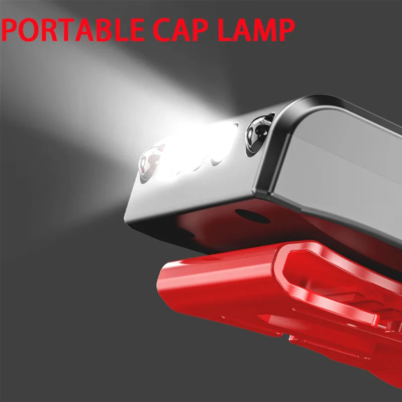 Lámpara de inducción LED, faro frontal impermeable con carga USB, tapa superbrillante, Faro de pesca