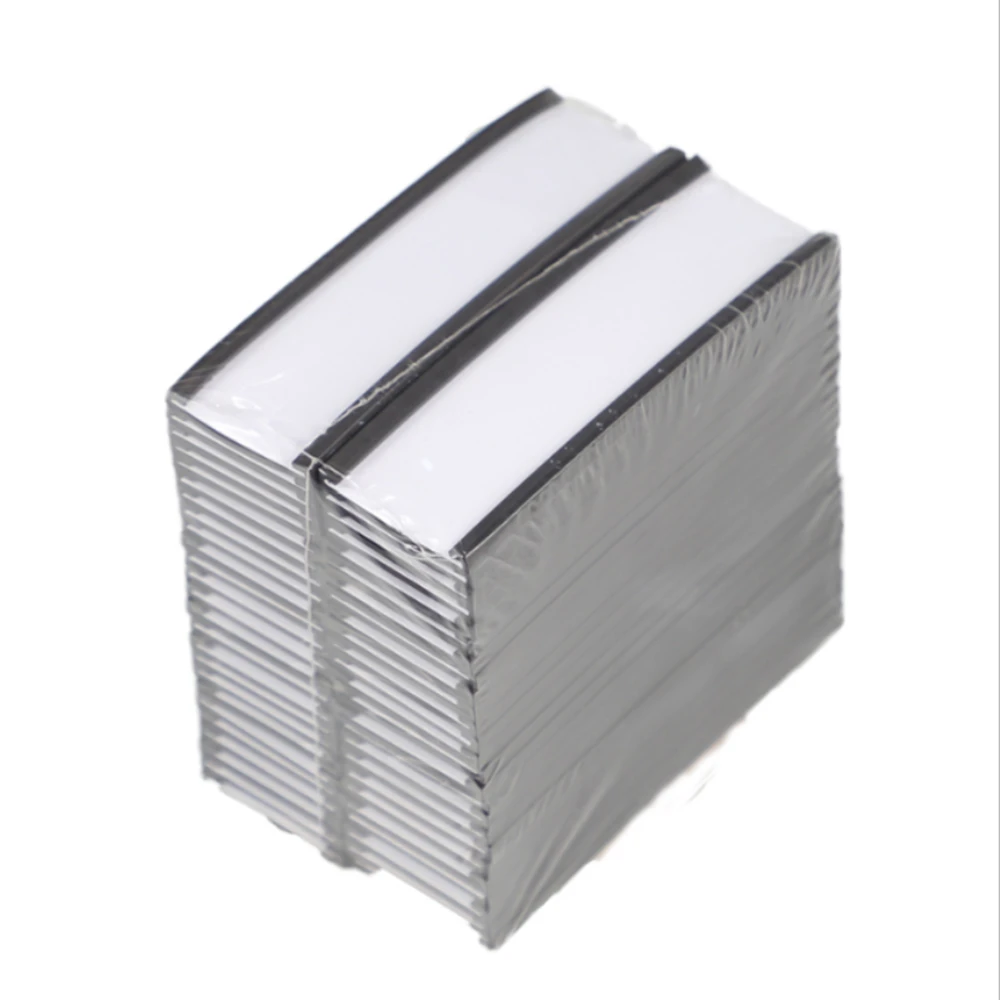 50PCS Profile Magnetic Label Holder Strip With PVC & Paper Width 25mm Rubber Magnet Flexible Magnets labels Length