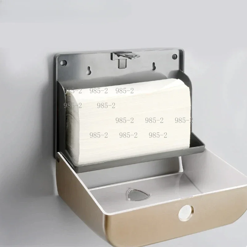 Gold Stainless Steel Wall Mount Paper Towel Holder, Household Tissue Dispenser