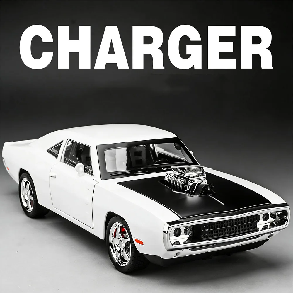 

Модель автомобиля Charger Hellcat 1:24, миниатюрная, из сплава, литая, с амортизацией, открывающиеся двери, инерционная, интерактивная игрушка для детей