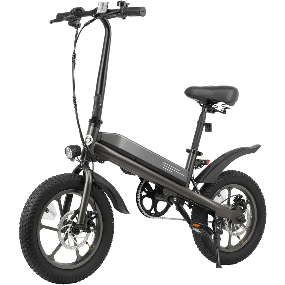 

Folding Electric Bike, 16x3.0 Fat Tire, 750W Peak Motor, Max Range 25 Miles, Up To 20 Mph, Removable Battery, Electric Bike