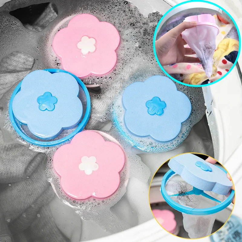 Pet Hair Remover Reusable Ball Wool Sticker Washing Machine Filter Pet Fur Lint Catcher Laundry Cleaning Tools Cat Accessories