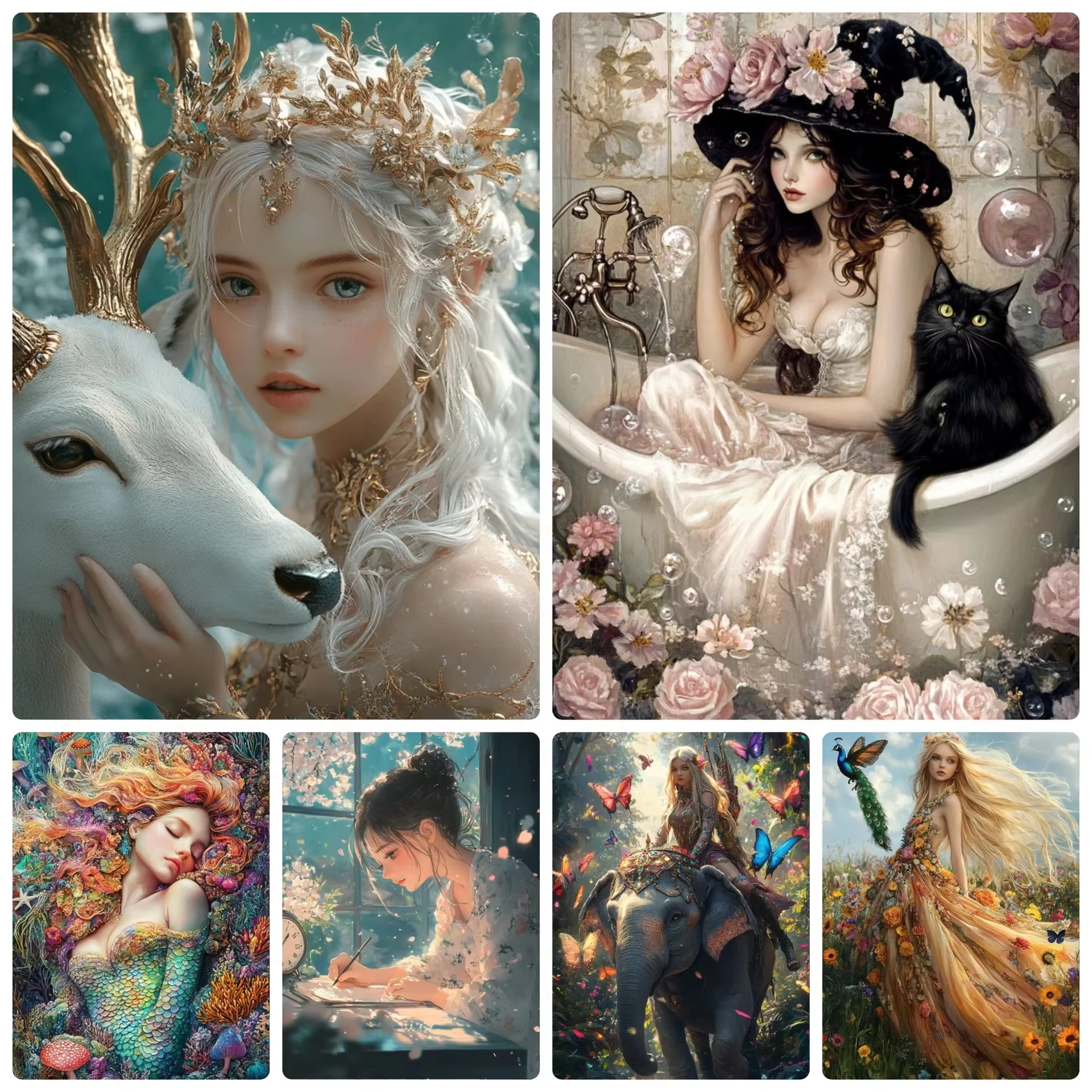 Portrait of An Elegant and Beautiful Woman Jigsaw Puzzles 500/1000/1200/2000PCS Handmade Art Exquisite Home Decor Gift No Frame