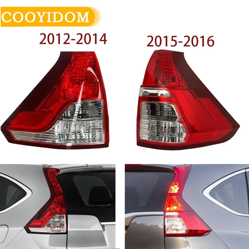 

Rear Bumper Tail Light For Honda CRV 2012 2013 2014 2015 2016 Car Tail Light Red Tail Lamp Shell Cover With No Bulbs Brake Light