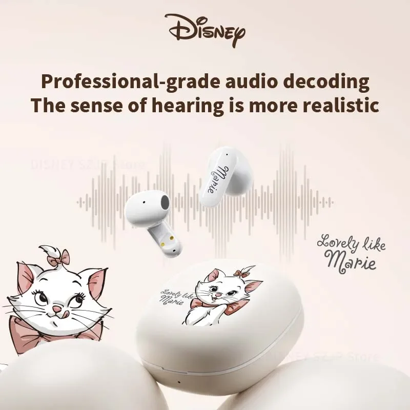 Disney Earphones Bluetooth 5.4 Donald Duck Cute Wireless Headset Gaming Sport Earbuds with Mic Noise Reduction Headphone QS-T23