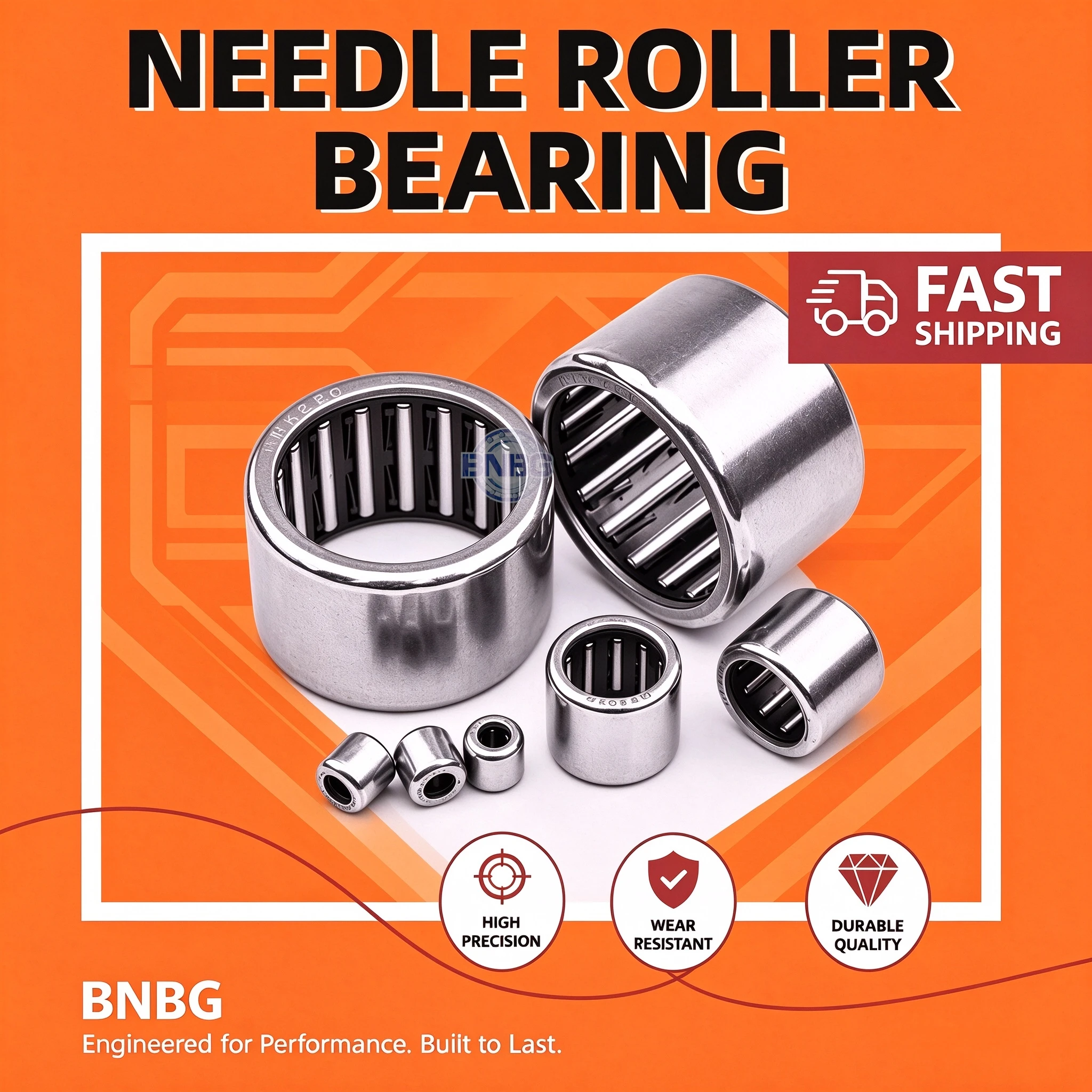 2PC Bearing HK4012 HK4016 HK4020 HK405032 HK405038 HK4512 HK4516 HK4520 HK455538 P5 Needle Roller Bearing Stamped Thin Cup