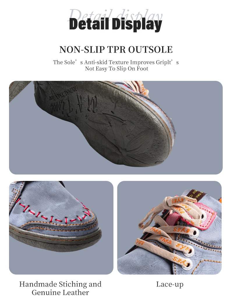 Tma Eyes Damen hand genähte Leder Sneakers leichte flache Design Schuhe für Frauen für die Herbstsaison – Detail 6