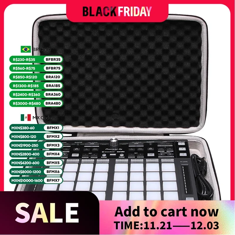 EVA Hard Case for Pioneer DJ DDJ-XP2 Sub controller Protective Carrying Storage Bag(only case)