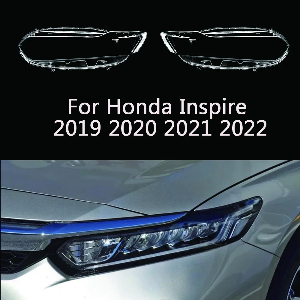 

For Honda Inspire 2019 2020 2021 2022 Accessories The Car Transparent PC Material Headlights Lights Glass Shell