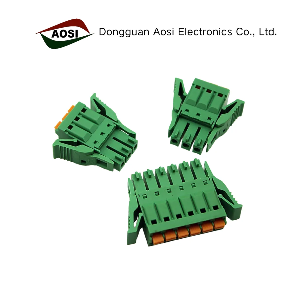 3.5mm Pitch Pluggable PCB Terminal Block With Latch, 3.5mm Pitch, 2P~12P