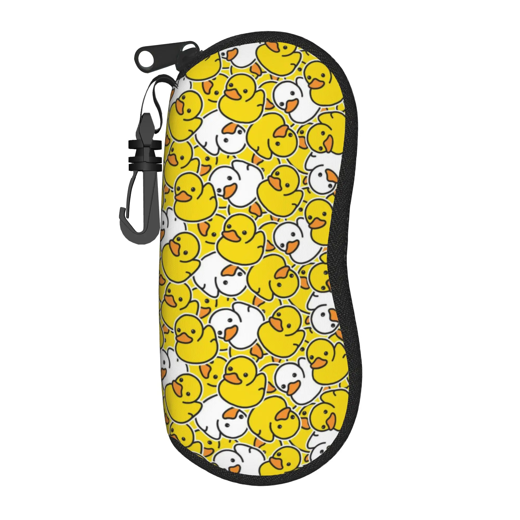 cartoon yellow duck shower Merchandise Glasses Case for Women Men Convenient Zipper  Glasses Storage Box Gift Glasses Box