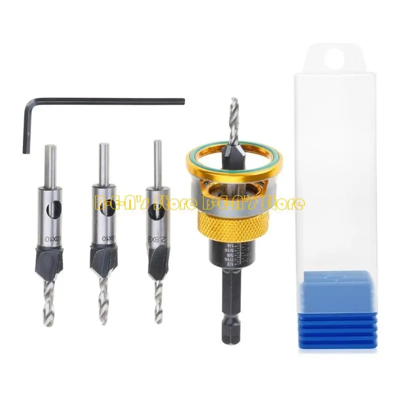 

Y1AD сверло с зенковкой, карбидная регулируемая глубина для деревянной доски, потайные отверстия, электроинструмент, аксессуары