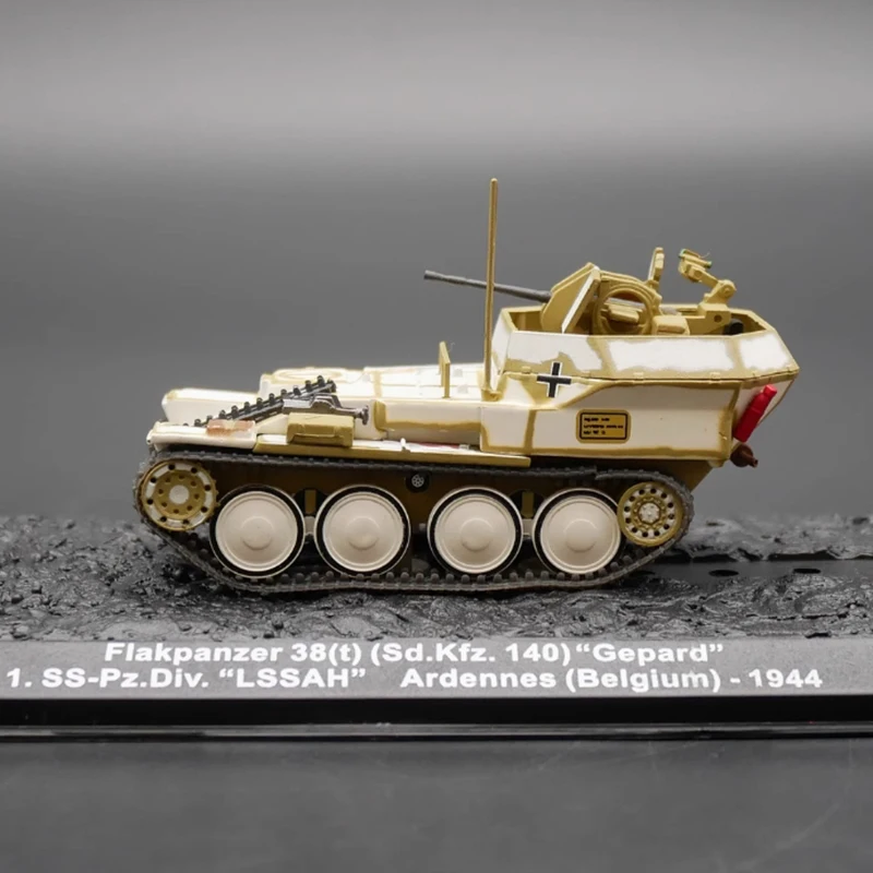 Diecast 1:72 Scale IXO 38(t) Sd.Kfz. 140 German 1944 Tank Alloy Model Finished Simulation Collection Decoration Boy Gift Display