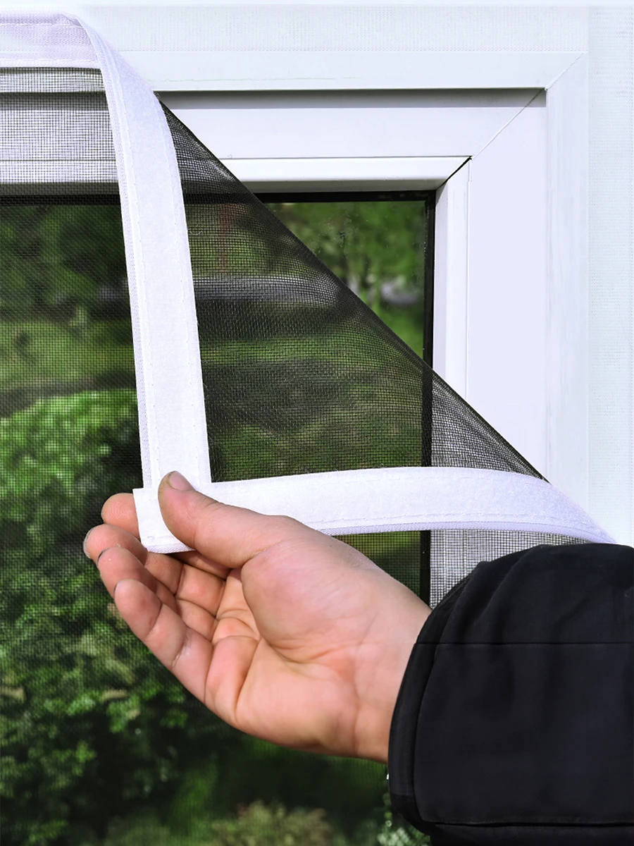 Invisible Anti-Mosquito Window Screen - Custom Fit, Self-Adhesive, Easy-to-Clean Mesh for Effective Insect Protection