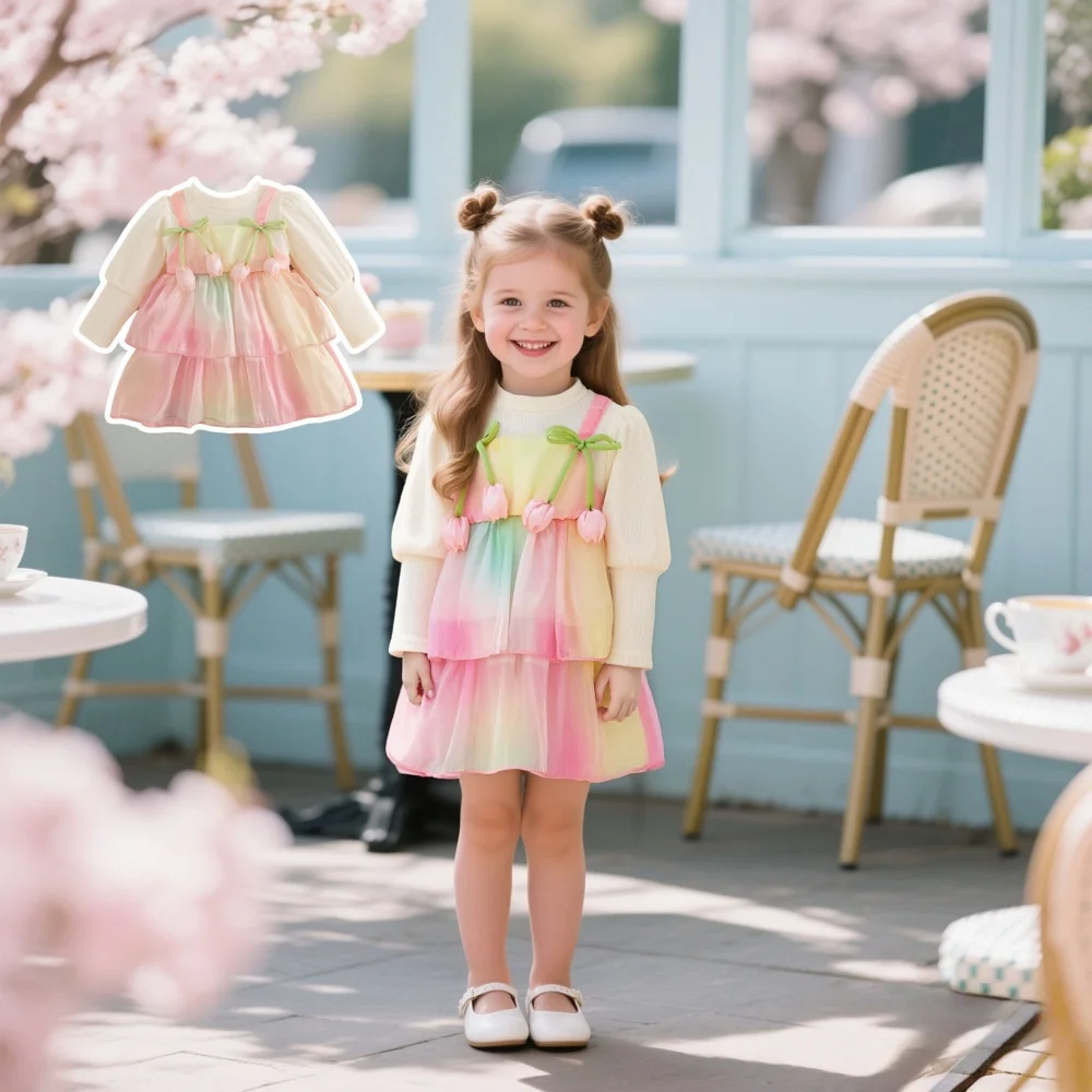 

Baby Girl Dresses Spring/Fall Lace Cotton Girls Dresses Adorable Princess Baby Dresses Baby Girl Clothes