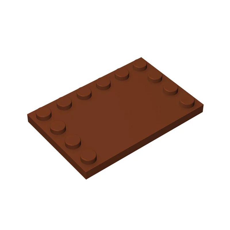 10pcs 6180 Tile Modified 4 x 6 Studs on Edges Bricks Collections Bulk Modular Toys For Technical MOC Buildings Blocks