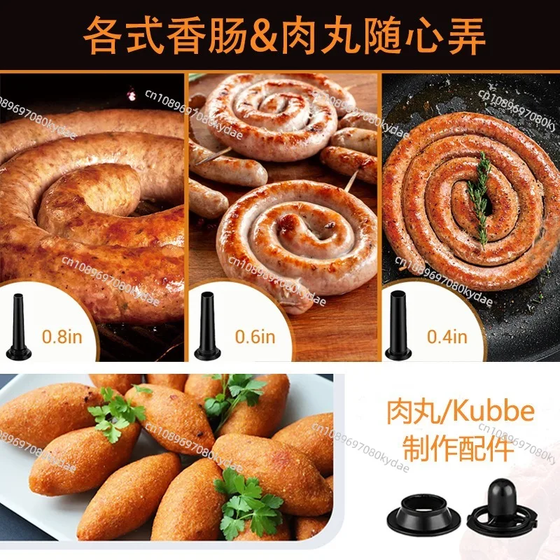 Heavy Duty Multifunctional Electric Meat Mincer Household Sausage Stuffer Wide Voltage Kitchen Food Prep Tool