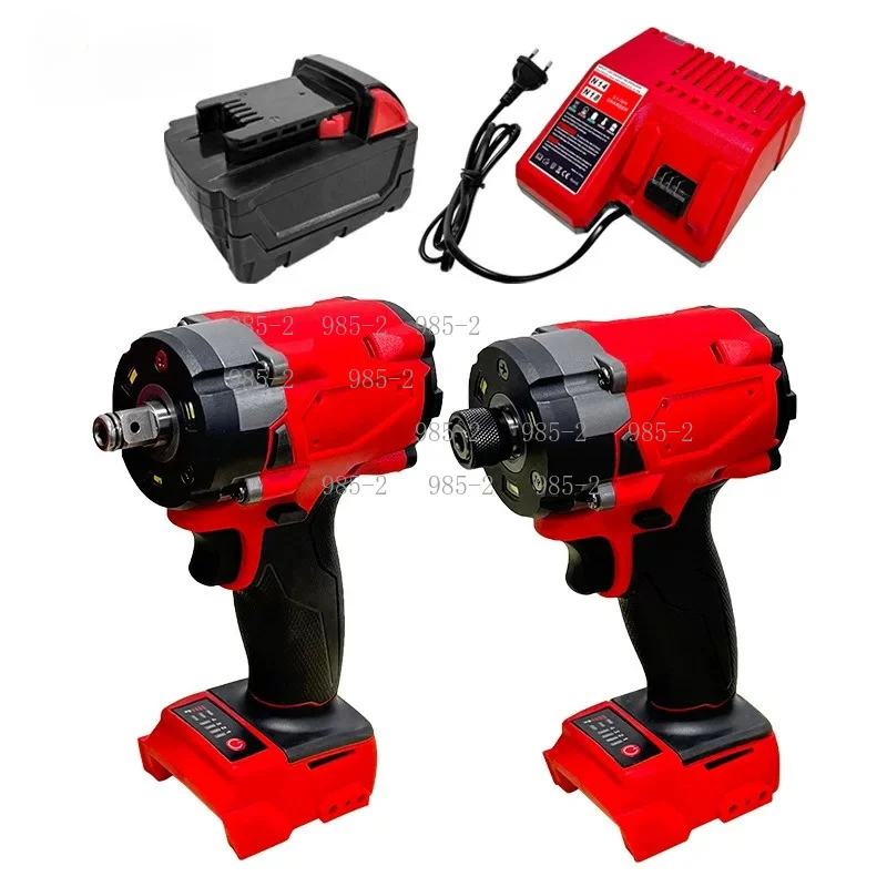 2-in-1 Brushless Lithium Power Tool Set, Impact Wrench & Screwdriver Driver with Matching Original Battery Pack