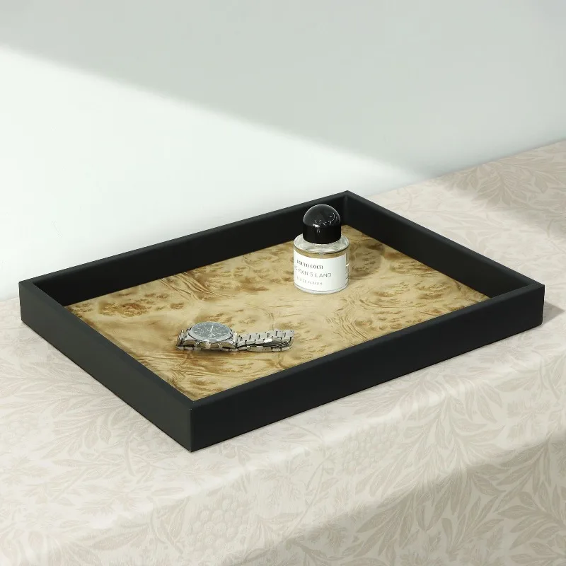 Luxury Minimalist Trays High-End Tree Bark Pattern Aromatherapy Trays Storage Exclusive Use Nice Home Decor Tabletts ZY40TP