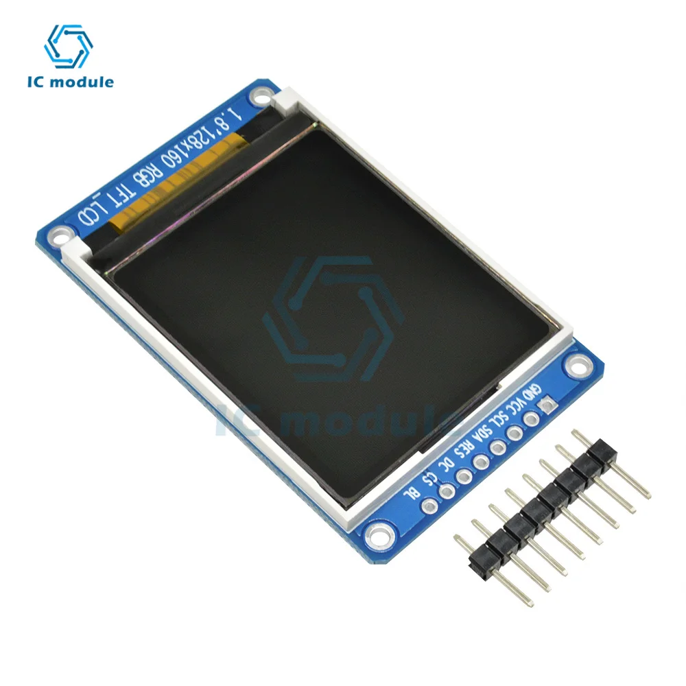 1.8 polegadas 128X160 Full Color Módulo de Display LCD ST7735S 3.3V Substituir Fonte de Alimentação OLED para Arduino