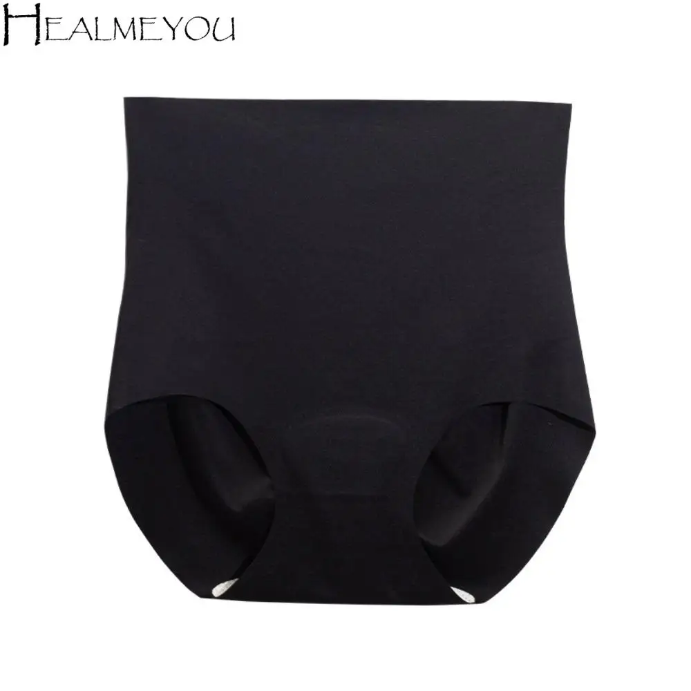 

Seamless Anti Embarrassment Briefs Sponge Crotch Pad Mid Waist Fitness Invisible Underwear Lingerie Underpants