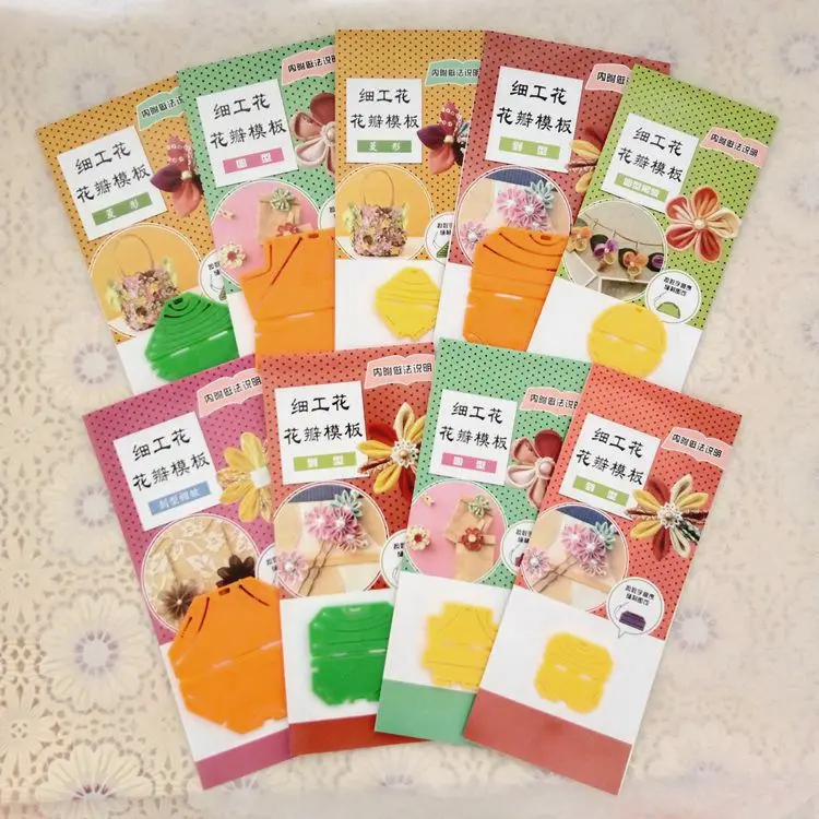 

DIY Tools, with Chinese and English Graphic Tutorials, Petal Flower Maker, Fine Flower Production Template 5pieces