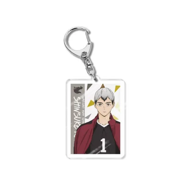 Anime Haikyu!! Volleyball Boy Keychain Tetsurou Hajime Tooru ShouYou Kenma Bokuto Tobio Keiji Key Chain For Kids Birthday Gift