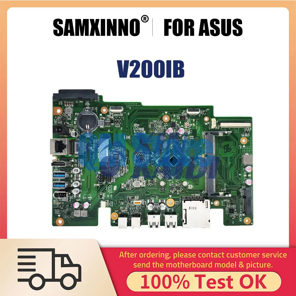 

Notebook Mainboard For ASUS V200I V200IB V200IB All-in-one Desktop Laptop Motherboard N3050 N3700 CPU Systemboard 100% Test OK