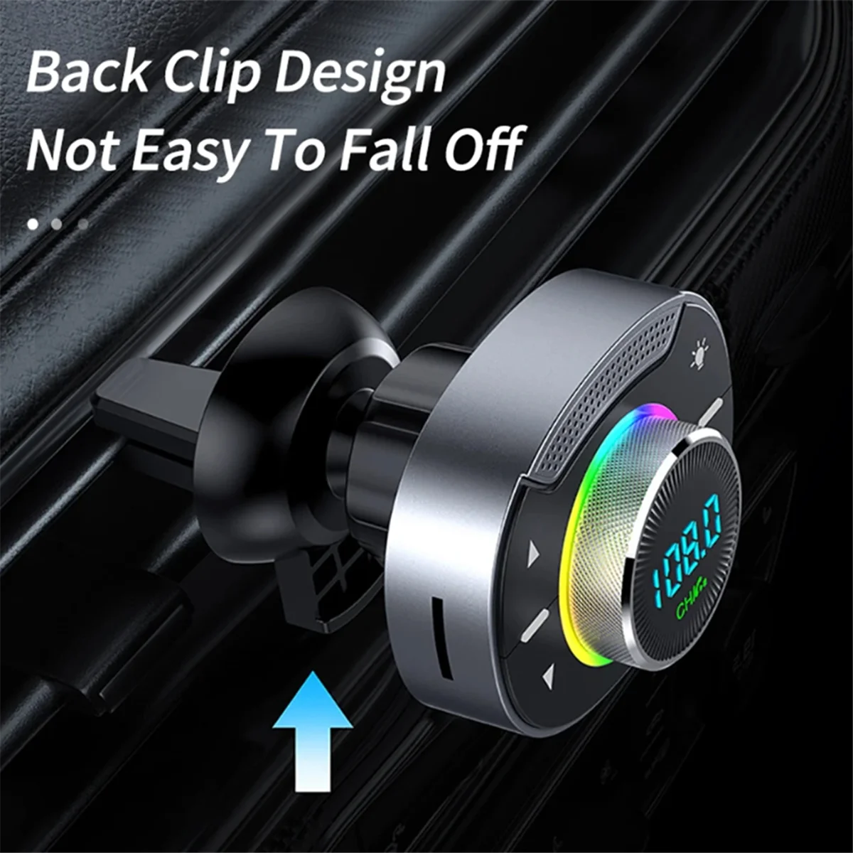 POP-lCar Bluetooth 5.0 FM-Transmitter PD 30W QC3.0 Schnellladegerät Drahtloser Freisprech-Audioempfänger MP3-Musik