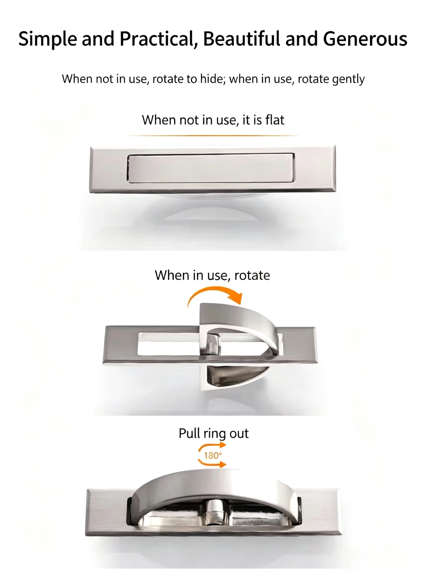 180° Rotating Concealed Concea - Furniture Rotating Hardware ulasan dan harga