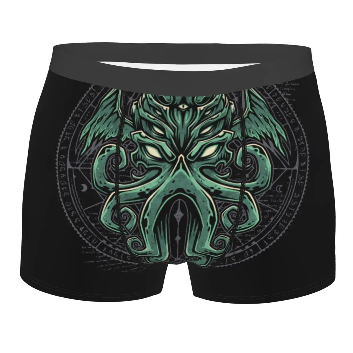 Custom Great Cthulhu Boxer Shorts For Homme 3D Printed Horror Movie Lovecraft Underwear Panties Briefs Breathable Underpants