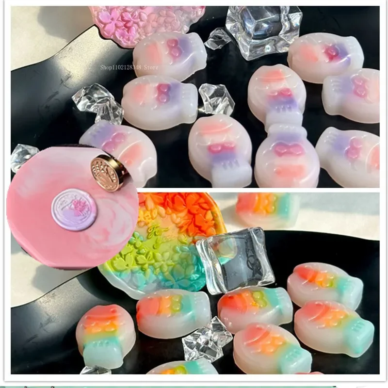 Colored Small Fish Shape Wax Granules Handmade DIY Hand Account Invitation Envelope Fire Paint Stamp Decoration Making Material