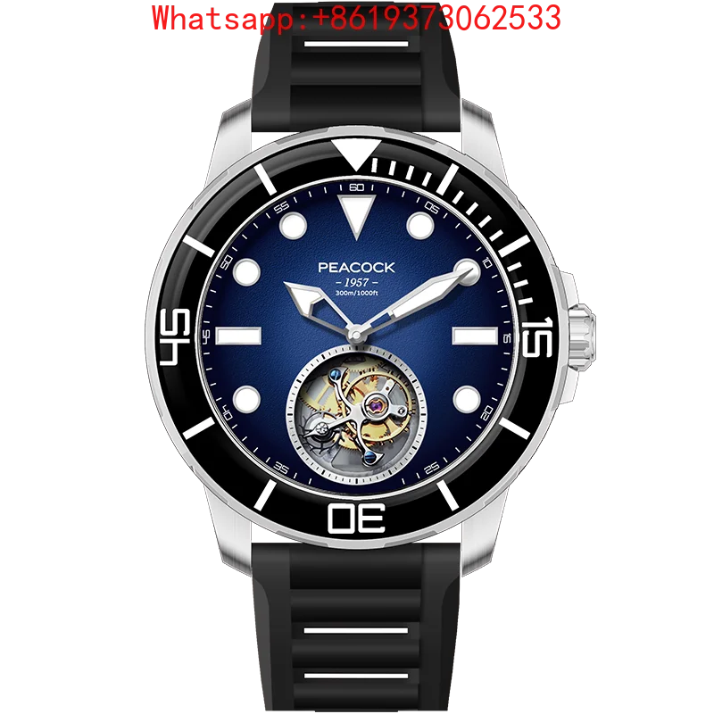 Customized New Exploration Series Sea Wing Diving Watch Tourbillon Mechanical Watch Men's