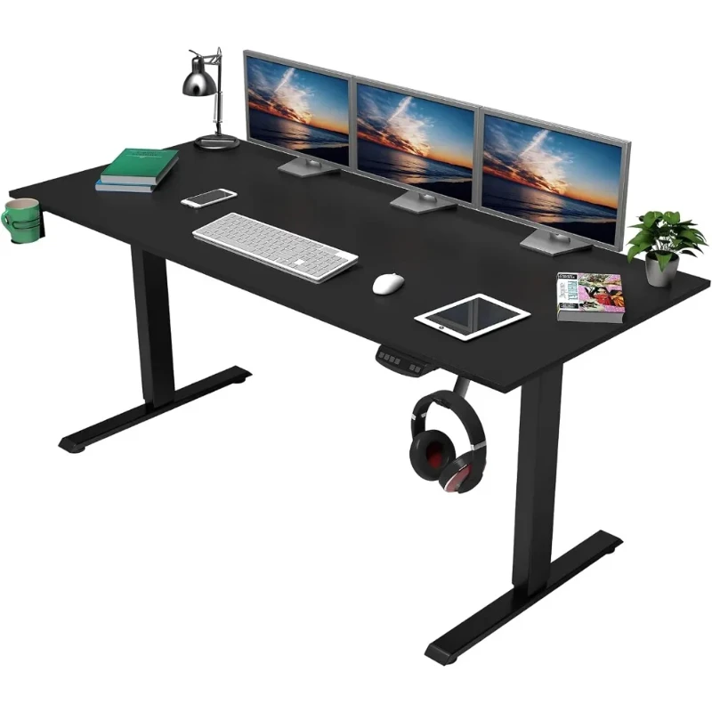 Heavy Duty Dual Motor Height Adjustable Standing Desk Electric Dual Motor Home Office Stand Up Computer Workstation