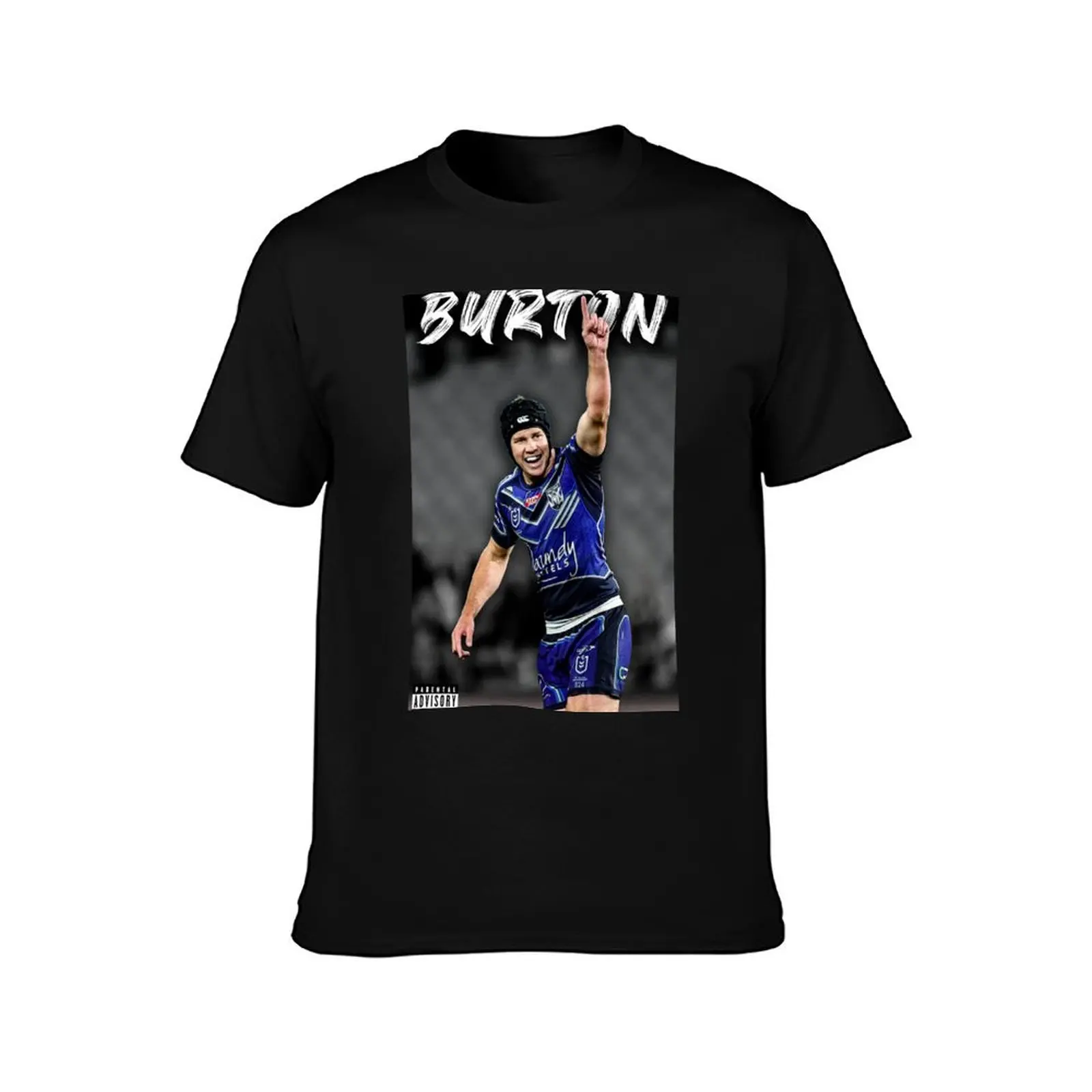 Matt Burton Graphic - NRL Bulldogs T-Shirt Creative Graphic Tee Shirt T-Shirt
