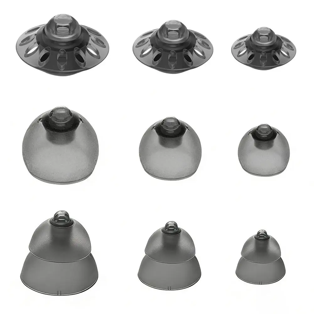 XDcase 10pcs Replacement Silicone Ear Tips Kit for Phonak Hearing Aids Size L M S Earphone Replace Parts
