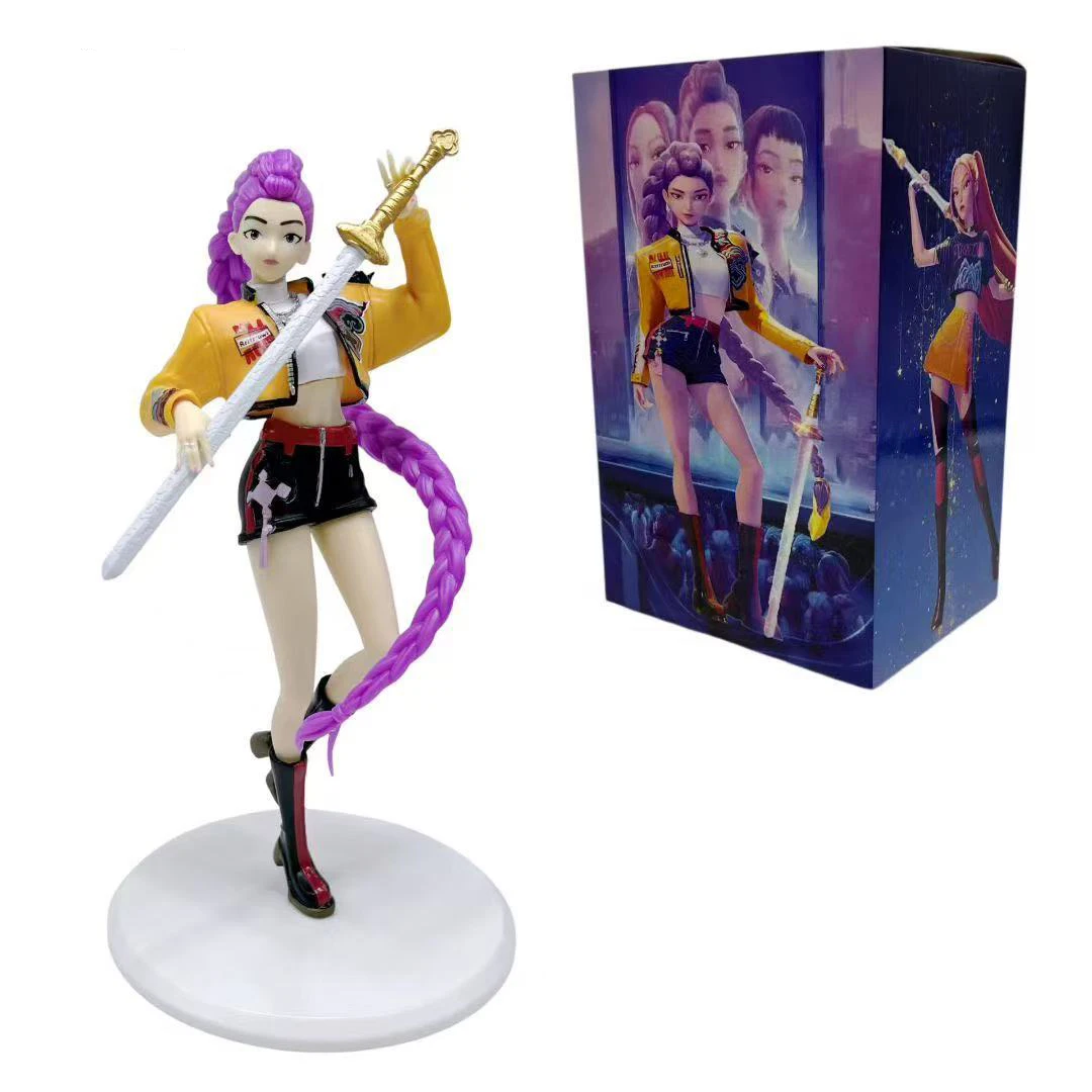 Hot Creativo 3D Figurine per Devil Hunter Figure Huntrix Figure Giocattolo Derpys Rumi Statua in miniatura Artigianato in resina Ornamenti