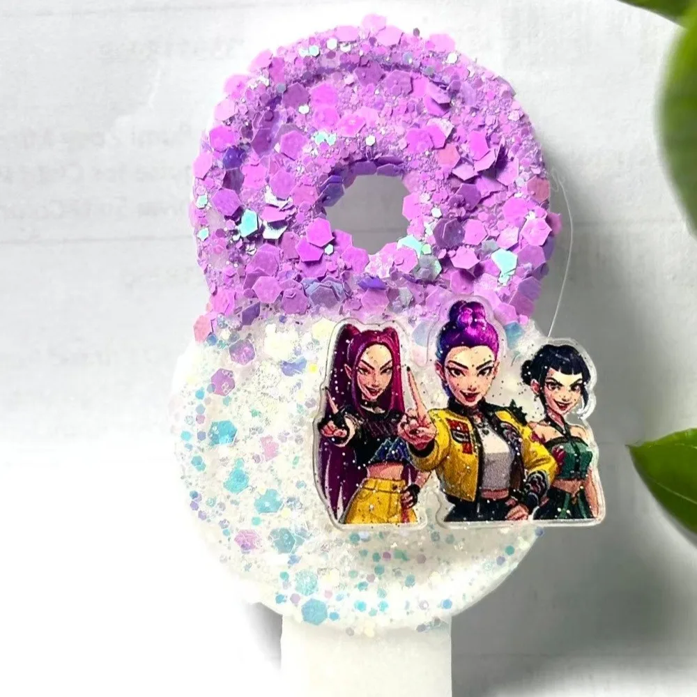 

Новинка 2026, Kpop, охотник на демонов, свеча, номер, детский день рождения, украшение для торта, детский душ, вечерние подарки, поставки