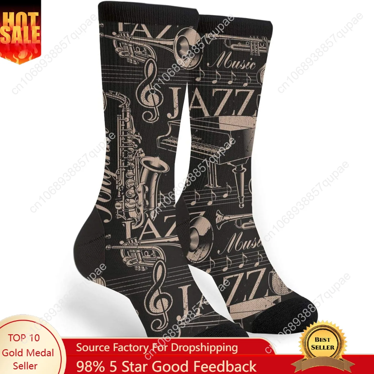 

YISHOW Cool Design Socks Men's Women's Crew Socks Funny Crazy Novelty Socks