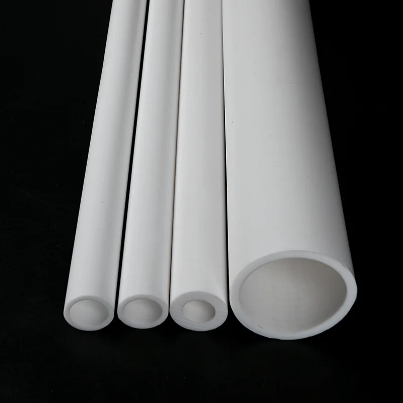 

White PTFE Tube Hard Plastic Pipe Hollow Rod High Temperature Resistant Non-toxic DIY PTFE Sleeve Bar