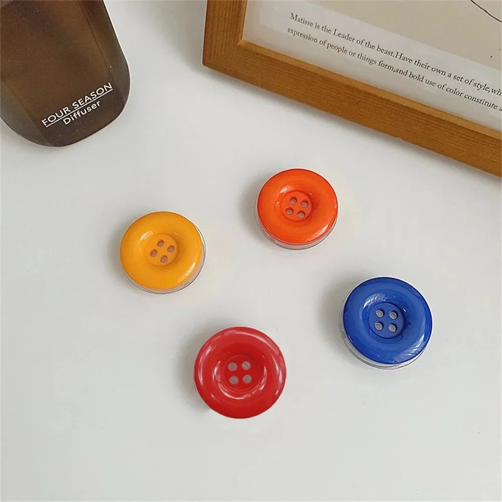 Fashion 3D Simulated Button Phone Stand Phone Grip Adhesive Adhesive Retractable Phone Stand Cute Candy Buttons Phone Grip