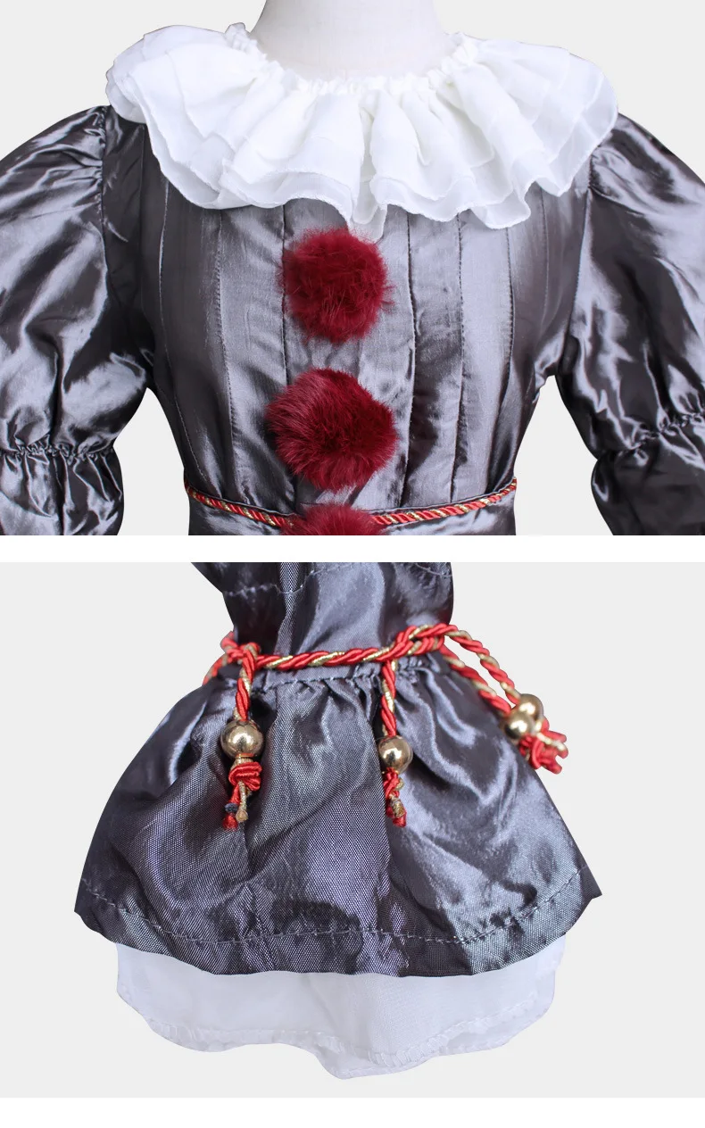 Scary Clown COS Costume Set IT Pennywise Costume Halloween cosplay styling must-have Halloween Party Role Playing Set Unisex image 5
