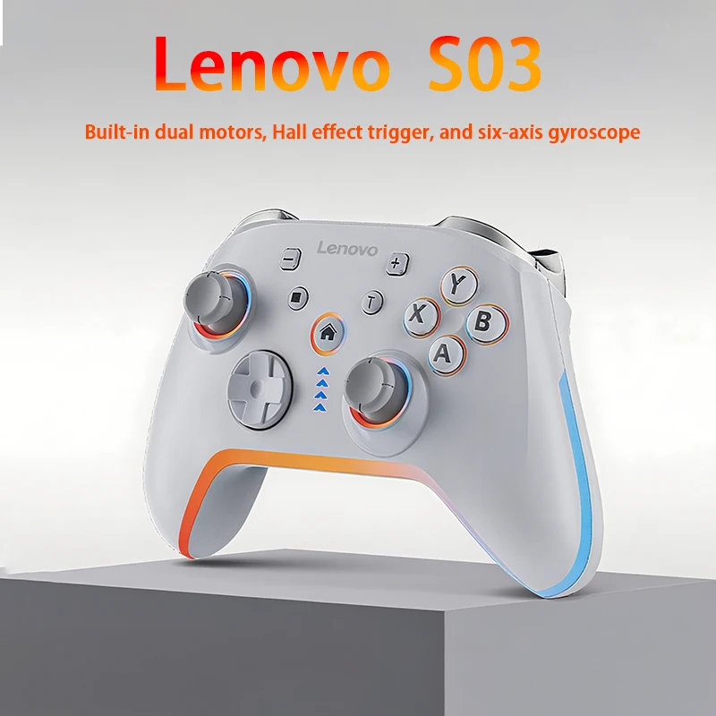 

Lenovo S03 GamePad Wired, Bluetooth and 2.4G Receiver M1, M2 Macro Programming Function Adaptation Switch/Computer PC/Android TV