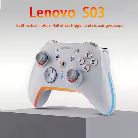 Lenovo S03 GamePad Wired, Bluetooth and 2.4G Receiver M1, M2 Macro Programming Function Adaptation Switch/Computer PC/Android TV