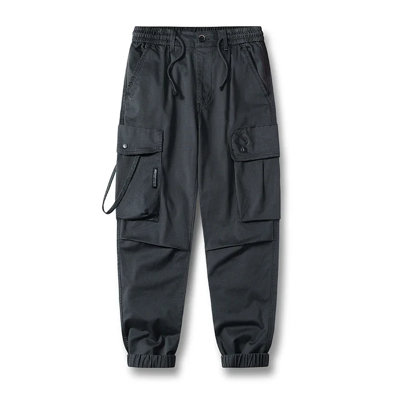 Pantaloni Casual multitasche da uomo pantaloni da alpinismo impermeabili multitasche da allenamento tattico pantaloni da uomo con coulisse