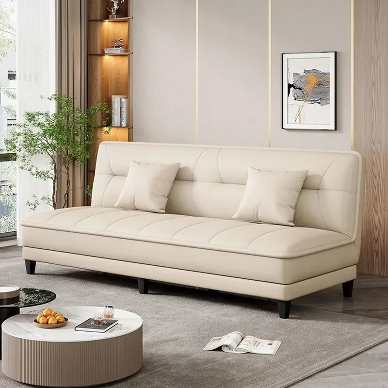 Foldable Dual Purpose Sofa Bed with Cat Scratch Resistant Fabric for Living Room Bedroom Office Rental Apartment Space Saving