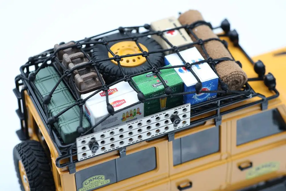 أورلاندو هنتر RC نموذج سيارة تسلق ، 32 ، 24 ، رف أمتعة ، شبكة جيب ، A01 ، A02 ، A03 ، قطع ديكور للمدافع ، باجيرو رانغ