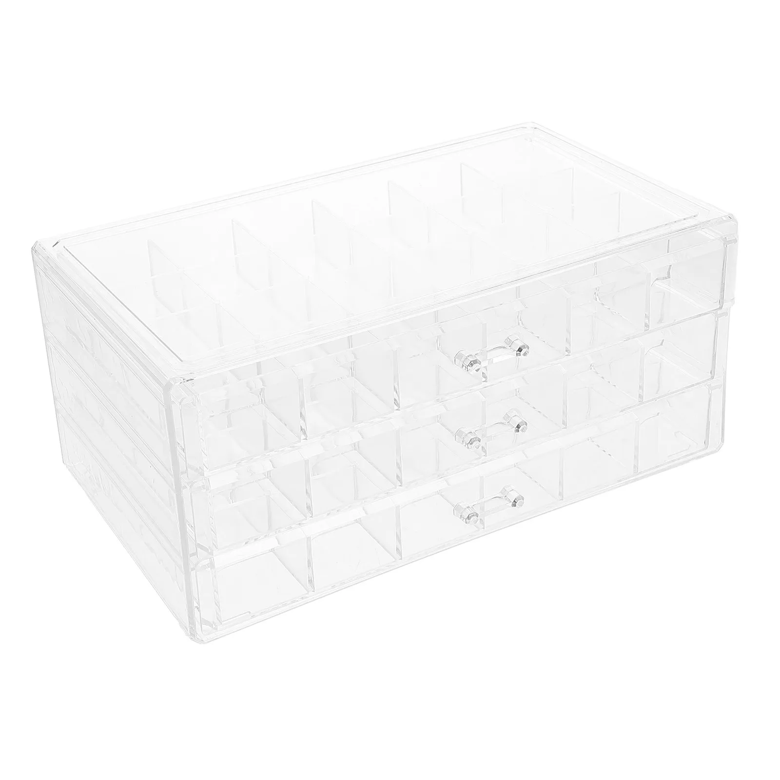 3-Layer Jewelry Box Organizer for Earrings Rings Bracelets Necklaces Hairpins Desktop Decorative Storage Case Jewelry