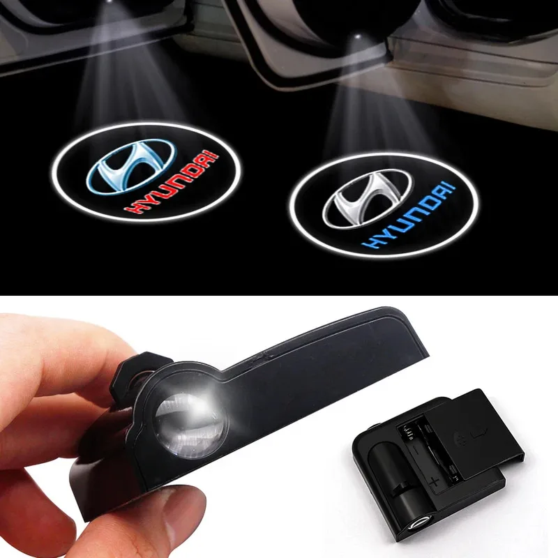 

Hyundai Car Door Light Welcome Lamp Wireless Laser Projector Auto Decoration For I10 I20 I40 I30 IX20 IX35 Tucson Accessories